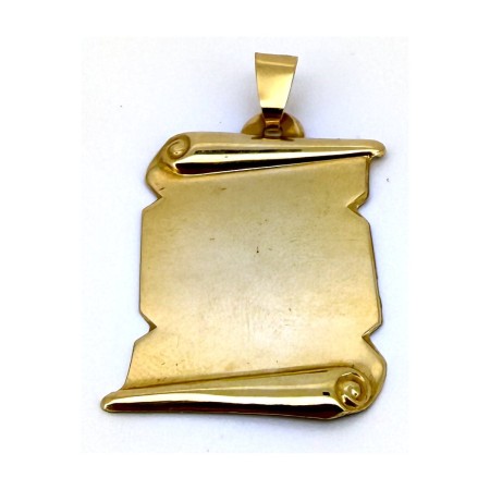 Medalla pergamino de oro 18k